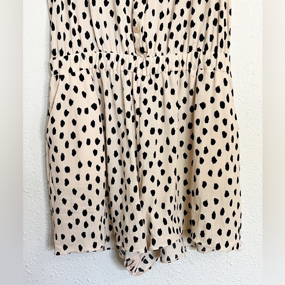 Kate Spade New York Leopard Dot Crepe Romper  Size 12 - Picture 4 of 15
